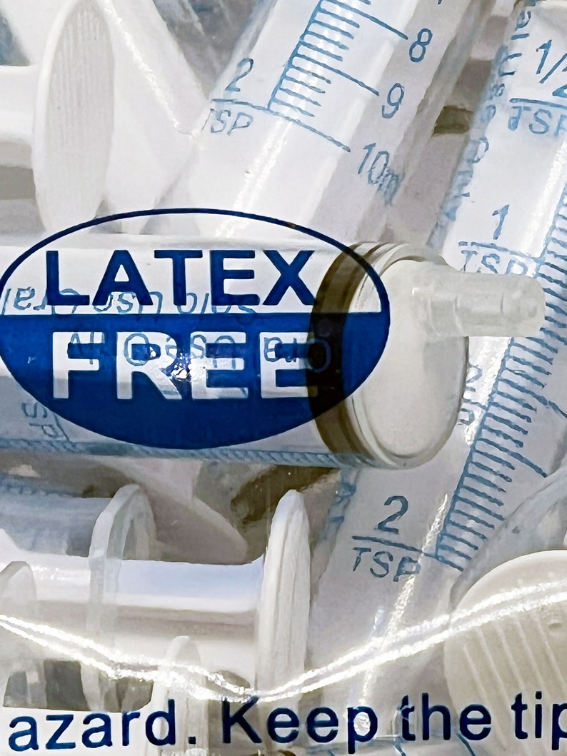 10ml Oral Ultraflo Feeding Syringe Eccentric Tip 2 Teaspoon Oring