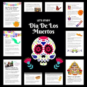 Día de los Muertos / Day of the Dead / Unidad de estudio para la educación en el hogar / Plan de estudios de descarga digital