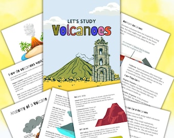 Volcanoes Homeschool Study Unit | Digital Download Curriculum