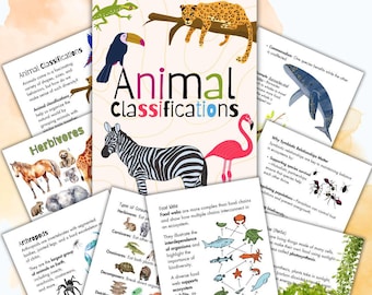 Unidade de estudo para ensino domiciliar sobre classificação de animais | Currículo para download digital