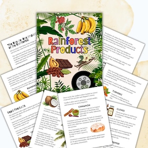 Rainforest Produkte Homeschool Lerneinheit | Wissenschaft Digitaler Download Curriculum