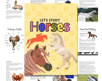 Horses Homeschool Study Unit | Digital Download Curriculum
