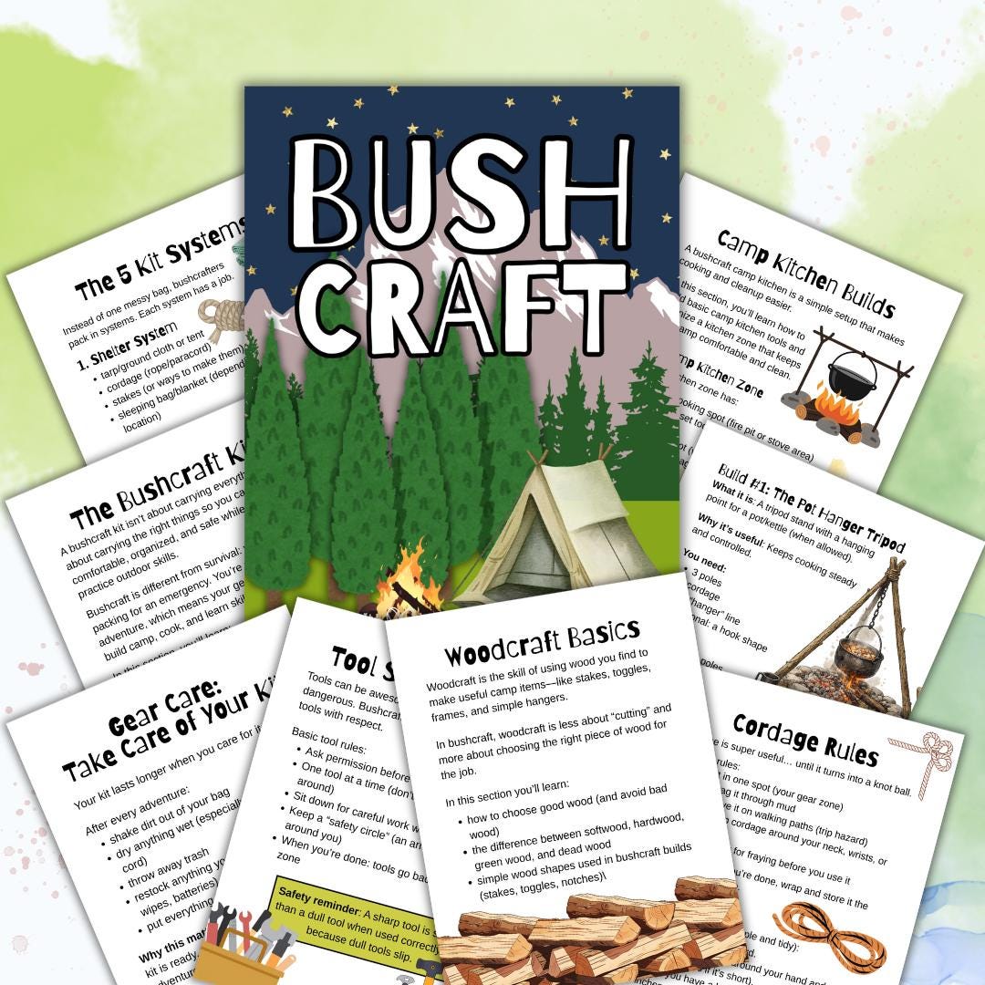 Safety & Survival Bundle for Kids | Survival Skills + Bushcraft ...