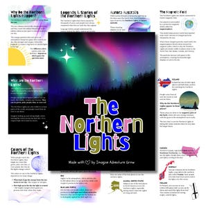 Unidade de estudo para educação domiciliar Aurora Boreal (The Northern Lights) | Currículo para download digital