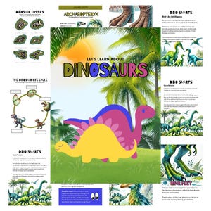 Dinosaur Homeschool Study Unit | Digital Download Curriculum