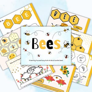 Bees Busy Book | Homeschool Science Nature Worksheet