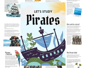Pirates | Homeschool Study Unit | Digital Download Curriculum