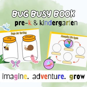 Bugs Busy Book: Preschool Learning Activity Binder (PDF)