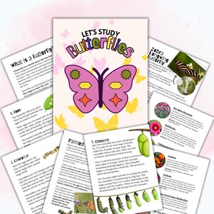 Butterfly Homeschool Study Unit | Digital Download Curriculum