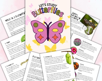Schmetterling Homeschool Lerneinheit | Digitaler Download Curriculum