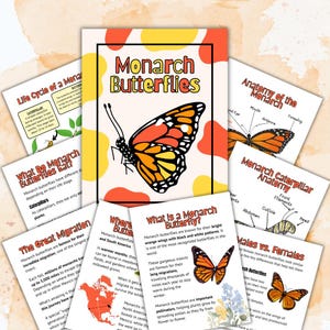 Monarch Butterflies Homeschool Mini Study Unit | Digital Download Curriculum