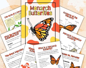 Monarch Butterflies Homeschool Mini Study Unit | Digital Download Curriculum