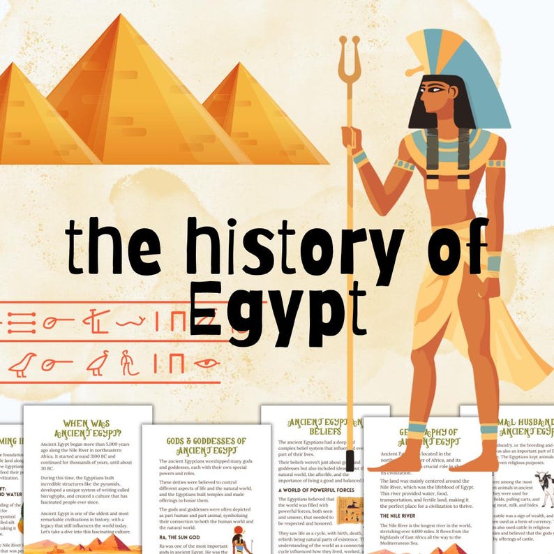 Ancient Egypt | Homeschool Study Unit | Digital Download Curriculum - Etsy