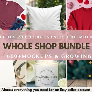 Bella Canvas 3001, Gildan 18000 18500 5000, Size Charts, Mega Bundle Whole Shop Mockup Bundle, Entire Shop Mockup Bundle, Whole Shop Pass