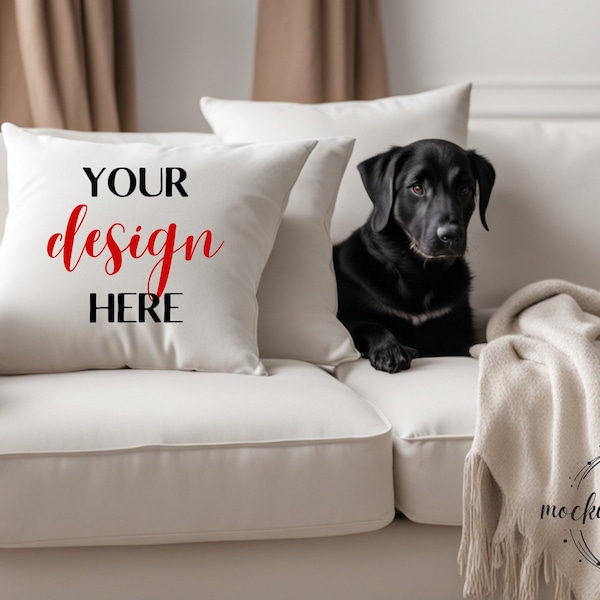 Dog Pillow Mockup Cushion Mockups Stock photo Mock Up Throw Pillow Mockup Cricut Mock-up SVG Mock up Sublimation Mock Up Digital Download