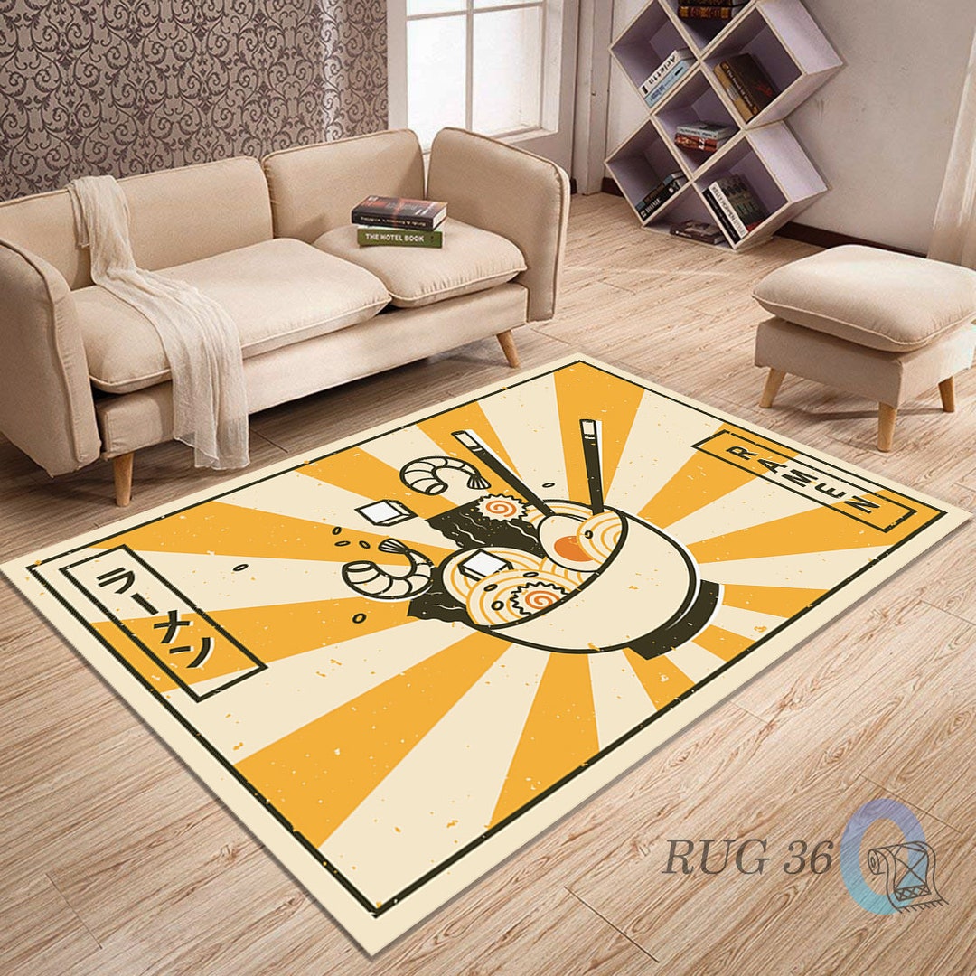 Japan Themed Rug ramen Rug Japanese Culture Fantastic Rug Etsy