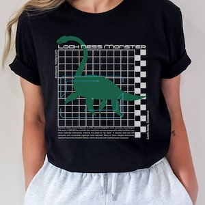 Cyber Y2K Shirt Cryptid Shirt Nessie Shirt Lochness Monster Shirt Loch Ness Monster Shirt Nessie Tshirts Nessie Shirts