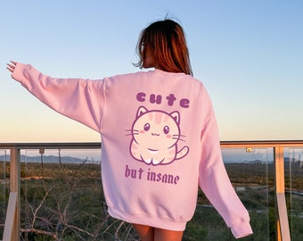 Kawaii Crewneck Kawaii Cat Shirt Kawaii Clothes Yami Kawaii Harajuku Sweatshirt Kawaii Sweatshirt