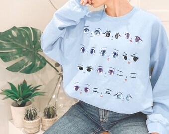 Anime Crewneck Anime Sweatshirt Anime Clothes Subtle Anime Merch Oversize Anime Shirt Anime Apparel