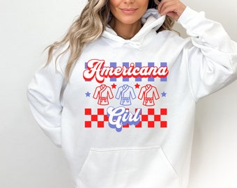 Americana Girl Sweat à capuche BJJ Sweat à capuche Jiu Jitsu Sweat à capuche Jiu Jitsu Cadeau BJJ Chemise Jiu Jitsu Chemise BJJ Femmes Jiu Jitsu Cadeaux Jiu Jitsu Fille