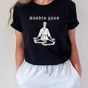 Murder Yoga Shirt BJJ Shirt Jiu Jitsu Shirt Jiu Jitsu T Shirt BJJ Frauen Jiu Jitsu BJJ Brasilianisch Jiu Jitsu Shirt