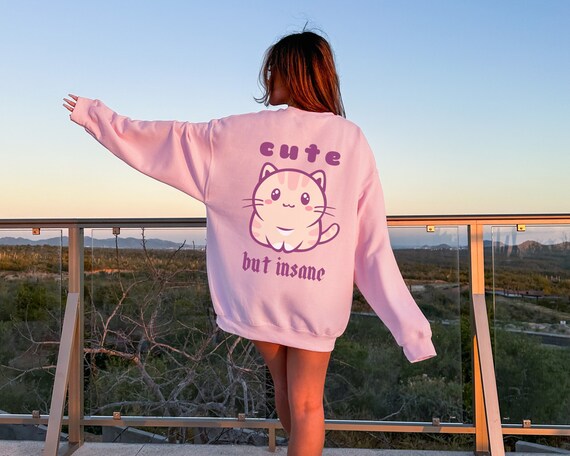 Kawaii Crewneck Kawaii Cat Shirt Kawaii Clothes Yami Kawaii Harajuku Sweatshirt Kawaii Sweatshirt