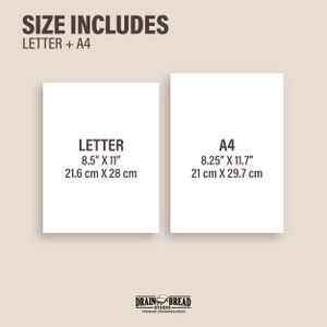 Pu&ograve; includere: Una grafica bianca che mostra le dimensioni incluse in una stampa: formato lettera, 8,5 pollici per 11 pollici, e formato A4, 8,25 pollici per 11,7 pollici. La grafica mostra anche le dimensioni in centimetri.