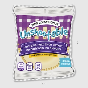 This Location is Unshootable “smuckers uncrustable” meme sticker