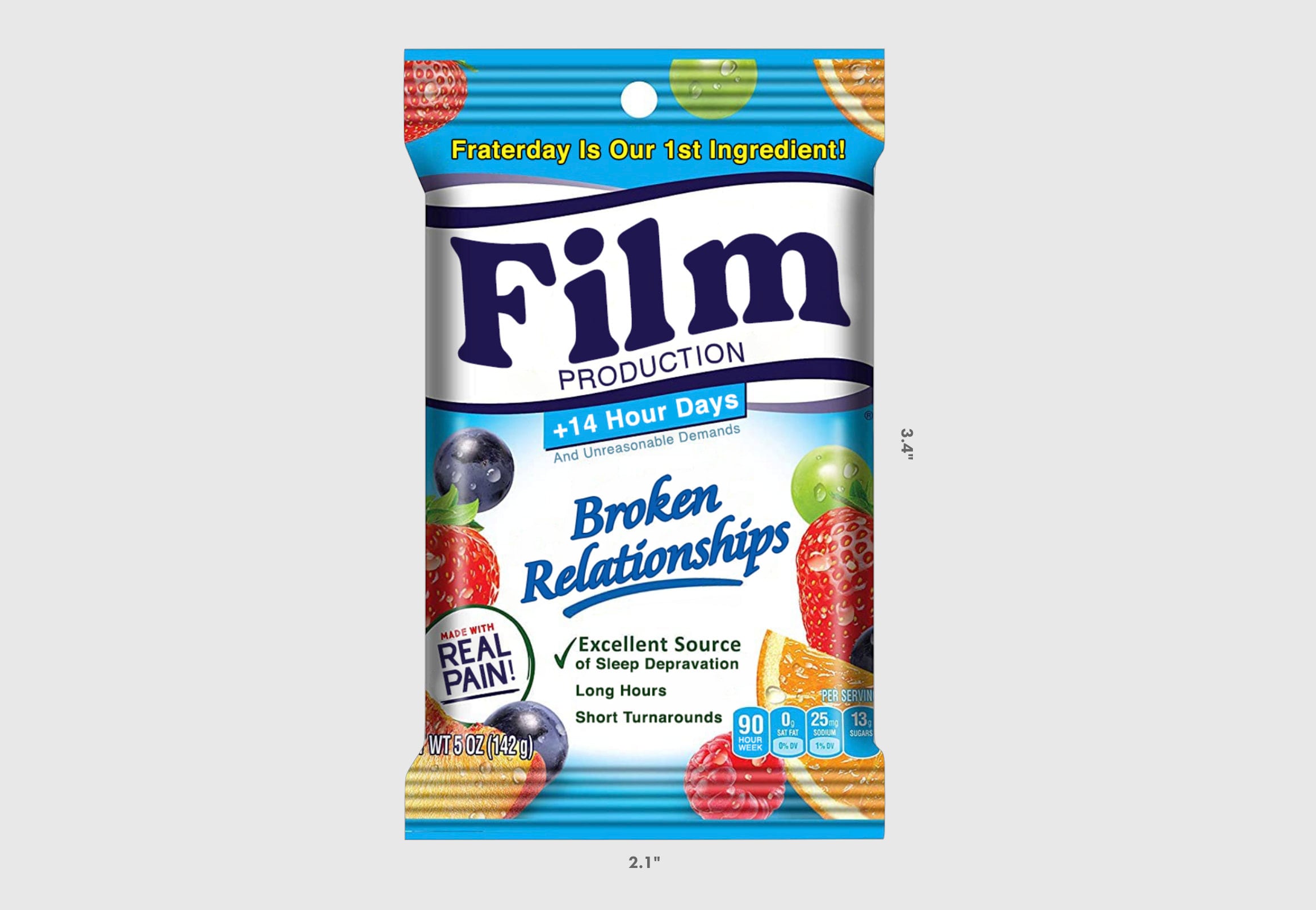 Film Production Fruit Snacks Meme Sicker Etsy