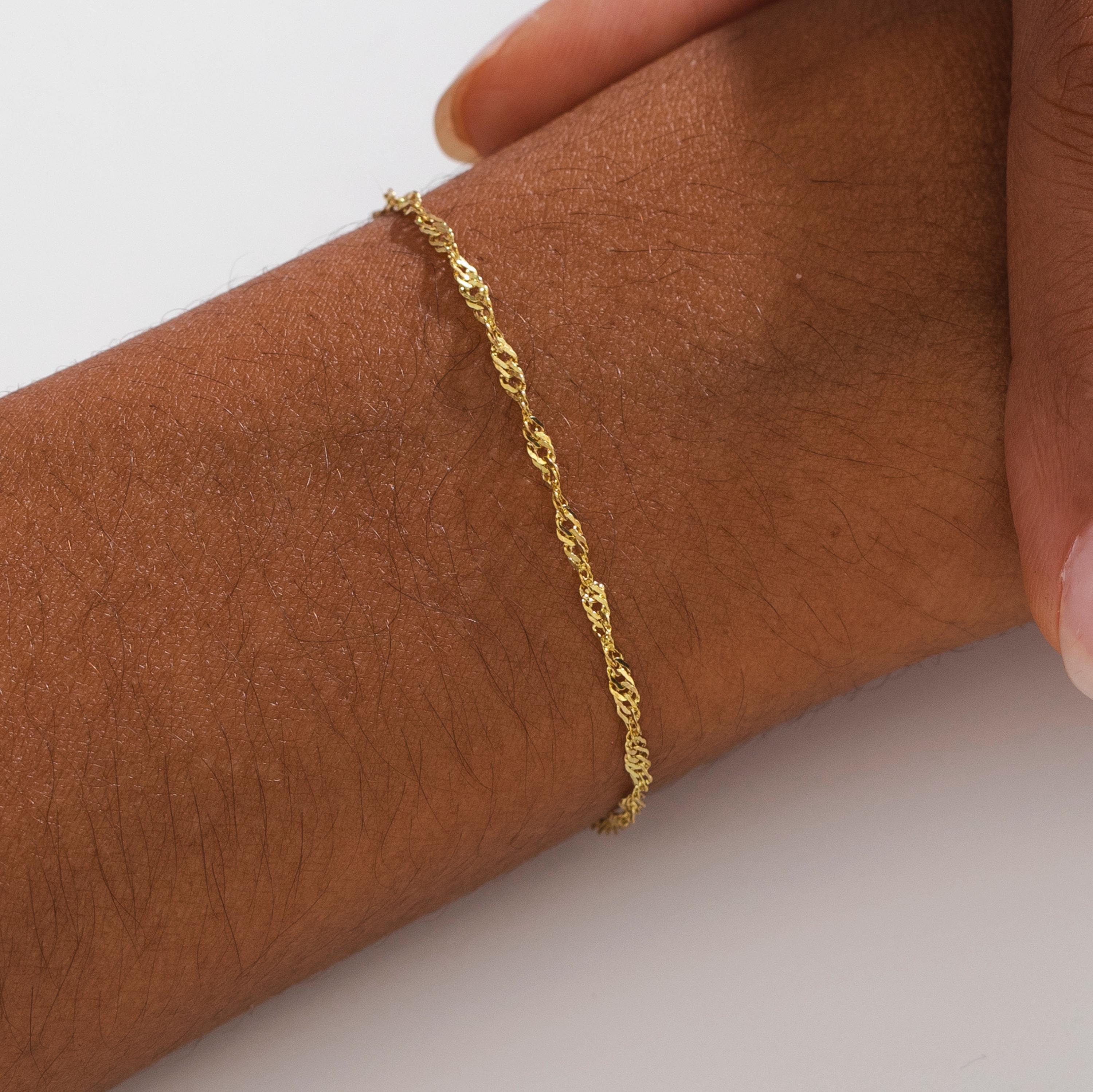 Twisted gold bracelet discount