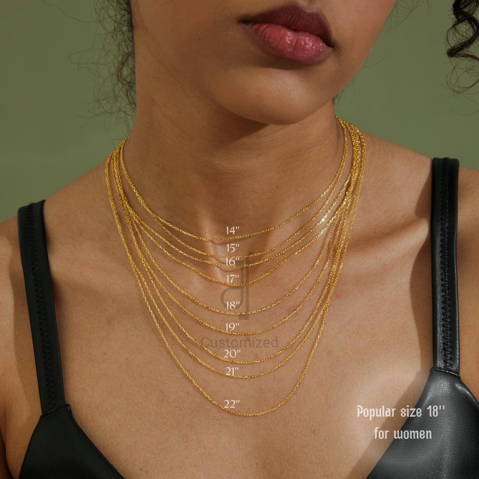 Custom Arabic Name Necklace Gold Custom Arabic Name Necklace Gold