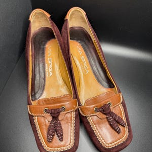 Via Spiga Size 10.5 Brown Suede Neutral Classic Minimalist Slip On Loafers. Via spiga mens loafer - Gem main image 3