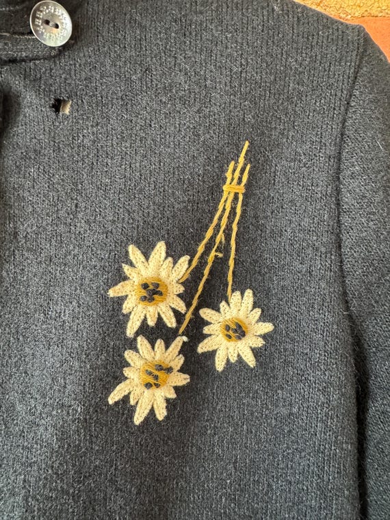1940s Wool Jacket, Apolda New York Alpine Edelwei… - image 5