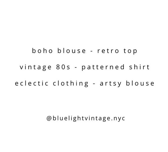 80s Boho Abstract Button Jacket – Earthy Print Vi… - image 15