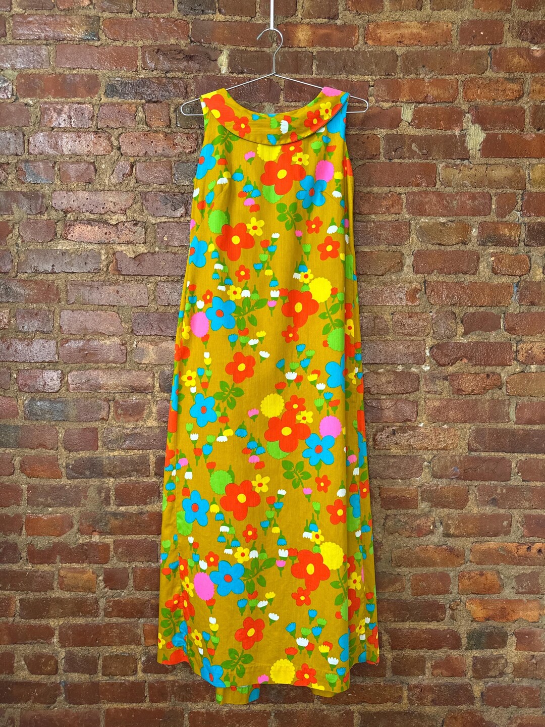 Vintage Hawaiian Floral Maxi Dress 60s 70s Sears Hawaiian Fashions - Etsy