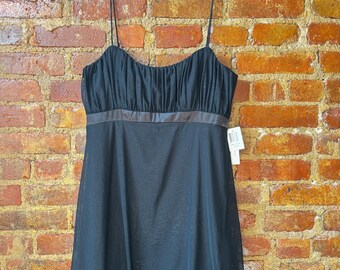 Y2K Black Sparkle Bubble Hem Dress Size 11/12