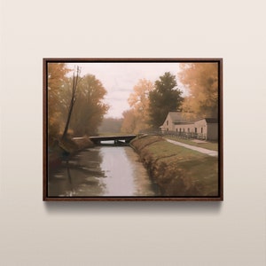 Chesapeake and Ohio Canal National Historic Park | Vintage Oil Painting | Maryland & West Virginia, USA | Instant Digital Download | #204