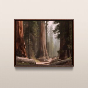 Sequoia National Park | Vintage Oil Painting | California, USA | Instant Digital Download | #272