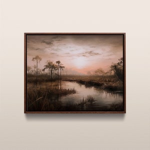 Everglades National Park | Vintage Oil Painting | Florida, USA | Instant Digital Download | #223