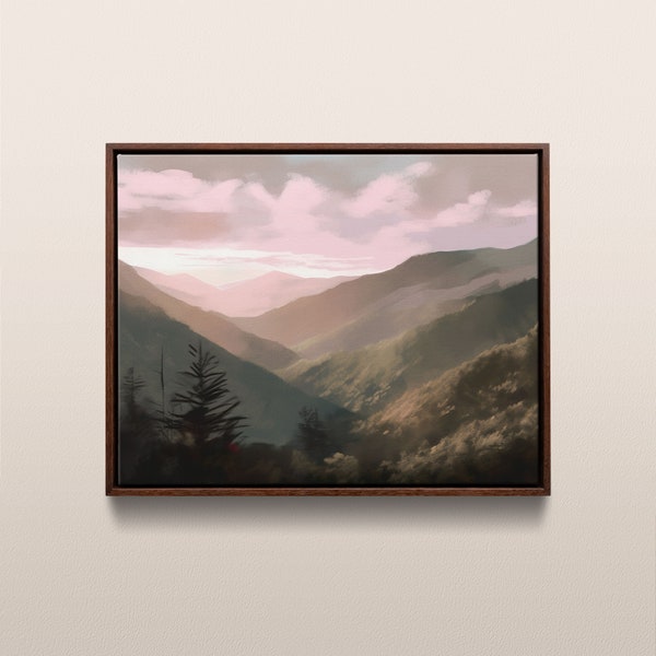 Great Smoky Mountains National Park | Vintage Oil Painting | Tennessee & North Carolina, USA | Instant Digital Download | #240