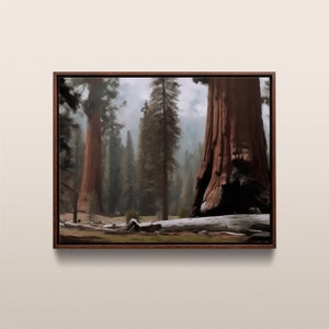 Sequoia National Park | Vintage Oil Painting | California, USA | Instant Digital Download | #271