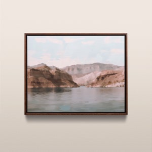 Lake Mead National Recreation Area | Vintage Oil Painting | Nevada, USA | Instant Digital Download | #257
