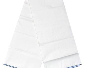 Paréo Lungi Dhoti blanc fait main pour homme, vêtements de plage et vêtements de nuit blancs Mundu, sans couture, tissu pur coton