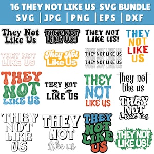They Not Like Us Svg Png bundle, Rapper Gifts, They Not Like Us T-Shirt Sublimation, Trendy shirt design, Digital Download