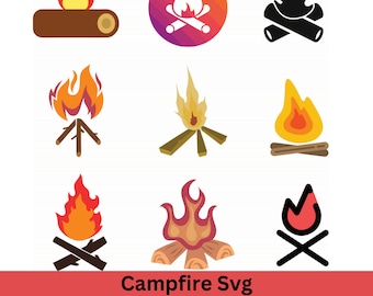 Lagerfeuer geschnitten Datei, Lagerfeuer Cricut, Flammen geschnitten, Feuer Clipart, Lagerfeuer Silhouette, Feuer geschnitten Datei, Camping Feuer Clipart, Camping Dekor