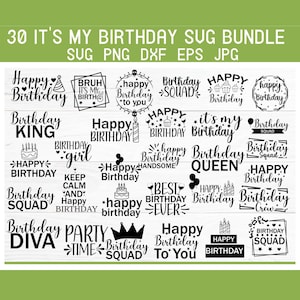 It&#39;s My Birthday Svg, Birthday Svg, Happy Birthday SVG, Birthday Girl Svg, Birthday shirt svg, Birthday Sayings svg, Birthday Party,