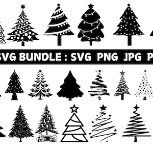 Christmas Tree Svg Bundle, Christmas Svg, Christmas Tree Clipart, Christmas Tree Svg, Christmas Cut Files For Circut