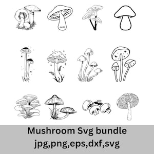 Mushroom Svg, Mushroom svg bundle,Mushroom Clipart, Mystical Moon Mushroom Svg,Magic mushroom svg,Boho Mushroom Clipart, mushroom shirt svg,