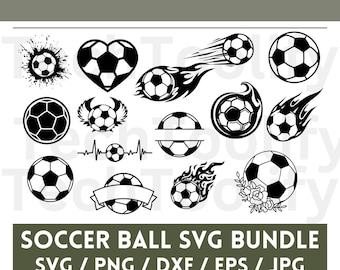 Soccer Ball SVG Bundle: Monogram Designs (Digital Download)