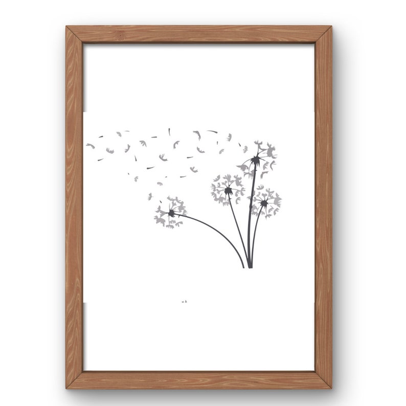 Pusteblume SVG Bundle, Pusteblume SVG, Pusteblume Png, Clipart, einfach atmen, Pusteblume bläst SVG, Dxf, Cut Dateien für Cricut, Silhouette Bild 5